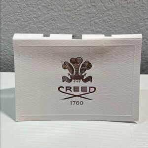 Creed White Box with Brown Embossed Crest